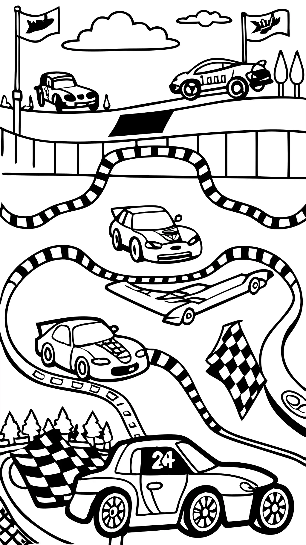 coloriages de roues chaudes imprimables